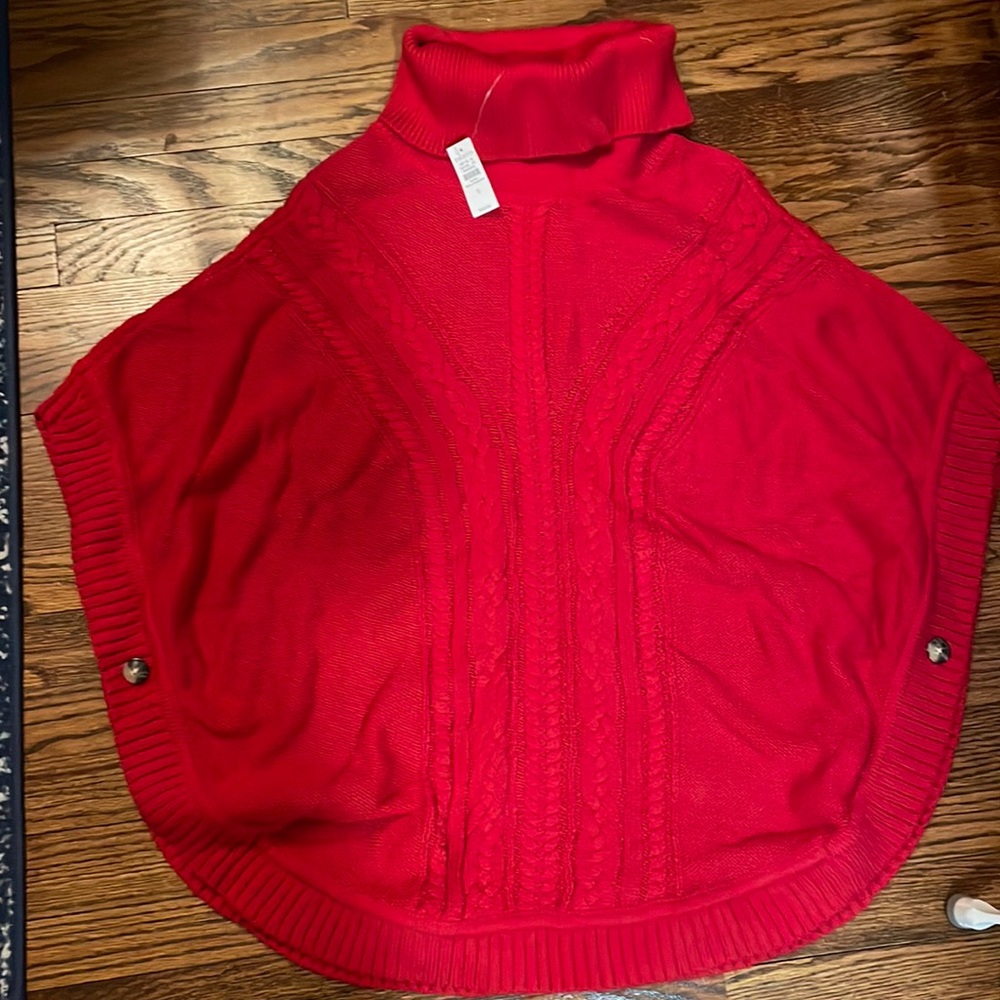Talbots Cable Knit Poncho